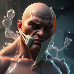 a vin diesel hard boiled egg, hyper detailed, digital art, artstation, cinematic lighting, studio quality, smooth render, by peter mohrbacher, hajime sorayama, boris vallejo, craig mullins