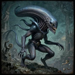 medieval art of a mindflayer