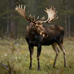 moose in american romanticism, digital painting, trending on artstation, sharp focus, 4 k