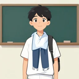 young troublemaker, in school suspension, digital art