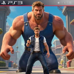 ryan gosling bossfight, giant ryan gosling, ps 3 screenshot