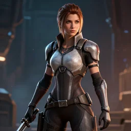 Miranda Lawson from Mass Effect, digital art, artstation , highly detailed , 4k , cinematic lighting