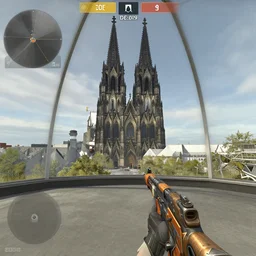 counterstrike screenshot of the map de_cologne_dome, map about Cologne