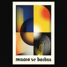 mid century bauhaus poster