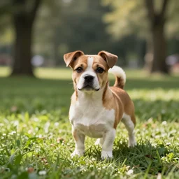 a cute dog in a park, hariton pushwagner