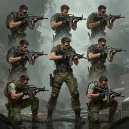 concept art of swat in counter - strike online, l by 司 机, 橡 树 山 雨, 黄 凤 年 啊, ruo xin, rongzhen luo, fenghua zhong, ruan jia. fine details, trending on artstation.