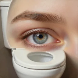 luxury toilet. extreme fine detail background, highly detailed, detailed eyes, high quality, digital painting, hyperrealistic, by gaston bussiere, j. c. leyendecker, craig mullins