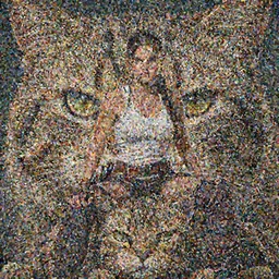A badass photo of tough looking Selena Gomez as a muscled Lara Croft sitting on her large giant cat beast, award winning photography, perfect faces, extremely detailed, HD 8K sharpened