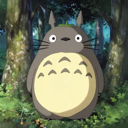 totoro film still zaha hadid forests with a full still life seinen manga commercial photo of real - life origami plant, perfect eyes, cinestill, 8 k
