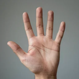 a human hand that actually looks like a hand with 5 fingers photo