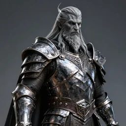 a photorealistic 3D render portrait of sauron the dark lord wearing armor made of iron, unreal engine, octane render, cinematic lighting, a sense of evil, hard surface character concept art, dark fantasy character design, hyper realism, high detail, depth of field, stunning vfx, smooth gradients, photorealistic noldorin armor, high contrast, cgsociety