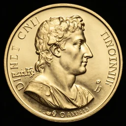 a gold coin depicting a stoic crow, london mint, very detailed, artstation, full frame, dramatic shading, jonathan pointer, janie penny,