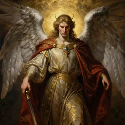 majestic gracious regal archangel michael portrait, atmospheric lighting, painted, menacing, intricate, volumetric lighting, beautiful, rich deep colours masterpiece, golden hour, sharp focus, ultra detailed, by leesha hannigan, ross tran, thierry doizon, kai carpenter, ignacio fernandez rios