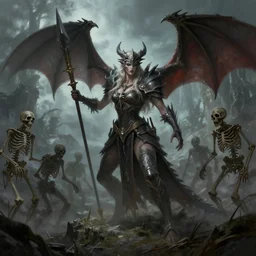 solace from dragonlance attacked by skeletons and zombies, beautiful but scary, fantasy art, conceptart, artstation