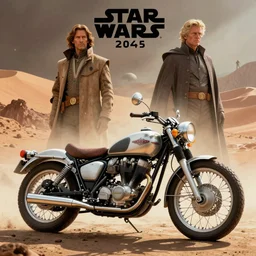 moebius and ralph mcquarrie style, vintage classic motorcycle, technical drawing, blade runner 2 0 4 9, star wars dune