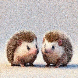 3d render of two hedgehogs