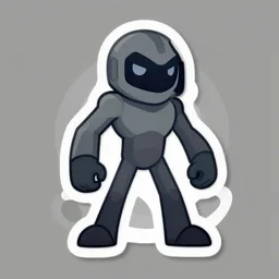 chaos agent. sticker design by award - winning illustrator, vector art, muted palette