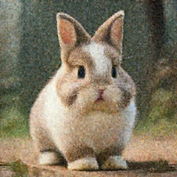 An epic cinematic film still of an adorably cute bunny kitten
