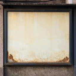 photo of an old ad board