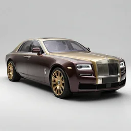 rolls royce ghost, designed in a steampunk style by da vinci, concept art, octane render, ultra realistic