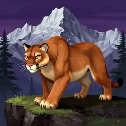 mountain lion in DOOM 64 full screen