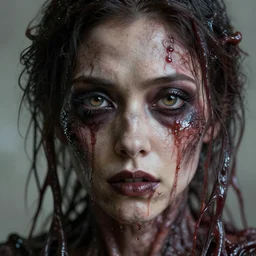 an ugly monsterish horrifying slimy scottish female photo, professionally, soft lighting, realistic, sharp focus on eyes, 8 k, high definition, insanely detailed, intricate, elegant, art by artgerm and junji ito. science fiction movie still.