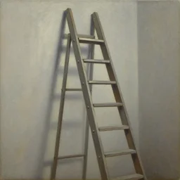 The ladder of Causality, oil painting
