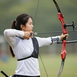 photography of archery girl, bow hunting women, archerty with bow and arrows, uhd 8 k, highly detailed, very realistic