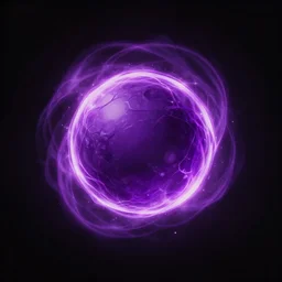 a purple ball emanating purple energy, ability image render, dark background, digital art, game art