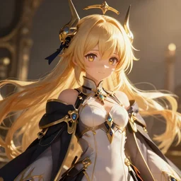 Hoppou from Kantai collection browser game , no background, close-up shot, intricate, elegant, highly detailed, centered, digital painting, golden hour, cinematic, award-winning, trending on artstation, trending in cgsociety, concept art, smooth, sharp focus, hdr, caustic lights, volumetric lighting, atmospheric lighting, illustration, cinematic, scan, ray traced, octane render, unreal engine, 4k, 3d, photorealistic, art by artgerm and wlop and ross tran