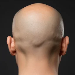 photograph of a bald head n 4