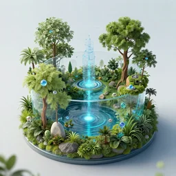 hyperconvincing artwork sustentability science water regenerative technologies of disruptive creation sci cyberpunk nature! photography futures