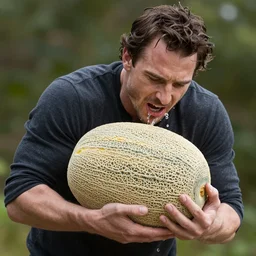 henry cavill puking a giant melon