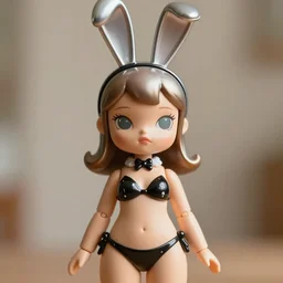 closeup portrait of tin toy girl bunny bikini, depth of field, zeiss lens, detailed, symmetrical, centered, fashion photoshoot, by nicoletta ceccoli, mark ryden, lostfish, breathtaking, 8 k resolution, extremely detailed, beautiful, establishing shot, artistic, hyperrealistic, octane render