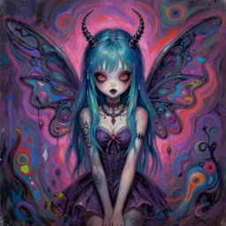 original jean giraud art painting, pastel goth aesthetic, creepy kawaii, psychedelic, sabbas apterus
