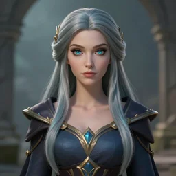 Portrait of a sorceress, Hearthstone official trending art, exagerated accurate details, trending on MasterpieceStation in category 'Perfect identical eyes'