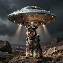 alien ufo schnauzer helmsman