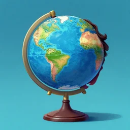 Jack White as Atlas holding up the globe, digital art, trending on artstation
