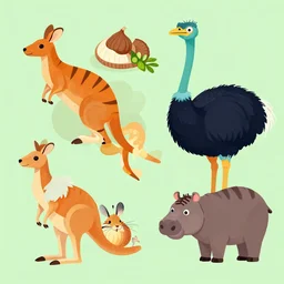 a photo of a feathered mouse potato lizard carrot kangaroo onion hippo tiger ostrich sparrow snake cooking dinner vibrant colours award winning nature photography