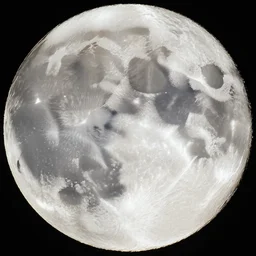 closeup photo of the moon