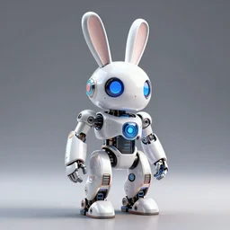 futuristic rabbit robot