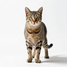 gentle marigold, photorealistic wildlife photography, full body, isolated on a pure white background, centered, entire subject in frame, sharp focus, soft studio lighting