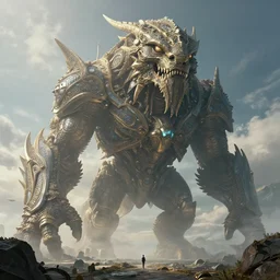 enormous creature looming in the distance, seen from far away, volumetric lighting, 8 k octane beautifully detailed render, post - processing, extremely hyper - detailed, intricate, epic composition, cinematic lighting, masterpiece, trending on artstation, masterpiece, stunning art by anders zorn, wonderful masterpiece by greg rutkowski, beautiful cinematic