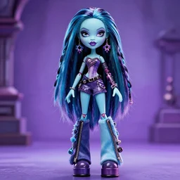 saren arterius, saren concept art, monster high, fashion dolls, 4 k