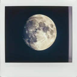 underwater moon photo polaroid