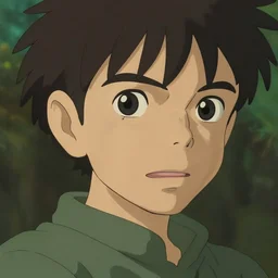 procedural human in the wild, long shot by studio ghibli and jacek yerka, inspired by peter gric, epic, huge scale, beautiful fine face features, intricate high details, sharp, ultradetailed