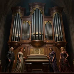 epic professional digital art of a pipe organ, atmospheric lighting, painted, intricate, detailed, foreboding, by leesha hannigan, wayne haag, reyna rochin, ignacio fernandez rios, mark ryden, iris van herpen,, epic, stunning, gorgeous, much wow, cinematic, masterpiece.