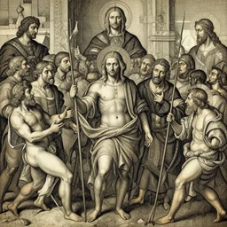 disasterpiece holy levy taxation facticity disciples atonal estrangement, by Edgar Maxence and Ross Tran and Michael Whelan and Da Vinci and Caravaggio and J.M.W Turner and Brueghel metal watercolor intricate line drawings, terrible covenant, mixed techniques, detailed and detailed intricate faces, 4k resolution