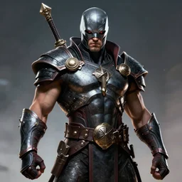 cyber barbarian male warrior portrait by boris vallejo