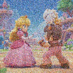 Link fighting princess Peach in a super smash bros ultimate battle , made by Stanley Artgerm Lau, WLOP, Rossdraws, ArtStation, CGSociety, concept art, cgsociety, octane render, trending on artstation, artstationHD, artstationHQ, unreal engine, 4k, 8k,